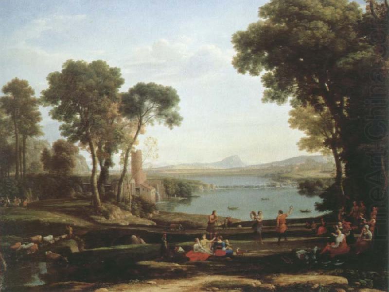 Claude Lorrain landscape with the marriage of lsaac and rebecca china oil painting image